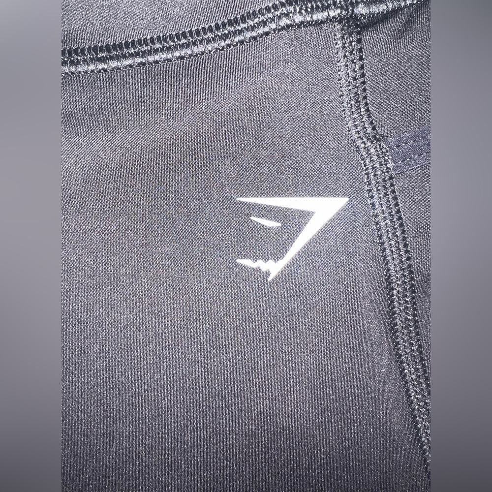 Gymshark Black High-Waisted Pocket Biker Shorts | Size M | NWOT - Picture 4 of 8